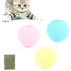 Catnip Toys for Kitten Kitty Toys 3Pcs Cat Ball wi